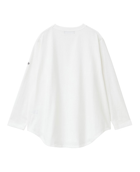 《定番》ラウンドヘムロングスリーブTシャツ 詳細画像 オフホワイト 6