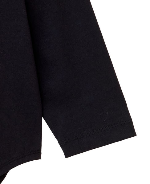 《定番》ラウンドヘムロングスリーブTシャツ 詳細画像 ブラック 9