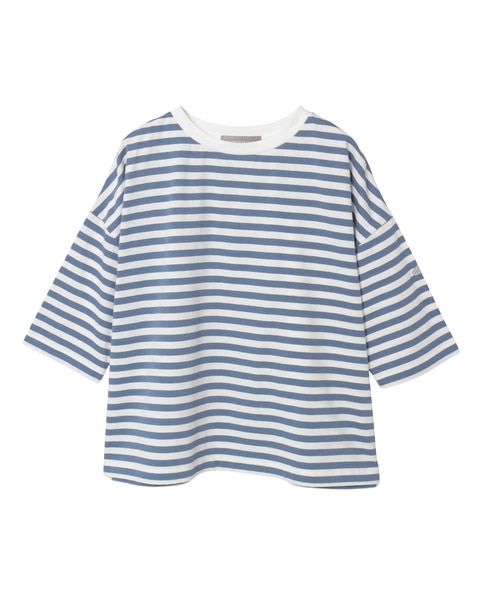 リラックス5分袖Tシャツ 詳細画像 ブルー 10