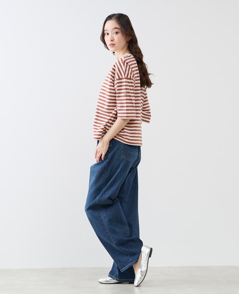 リラックス5分袖Tシャツ 詳細画像 ブラウン 4