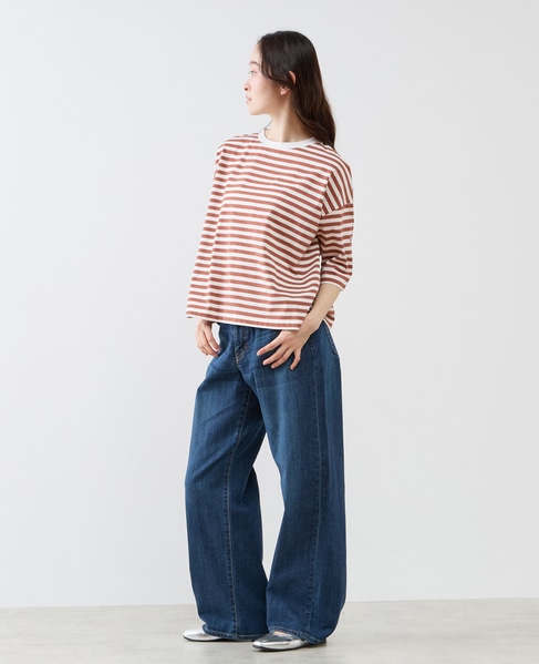 リラックス5分袖Tシャツ 詳細画像 ブラウン 5