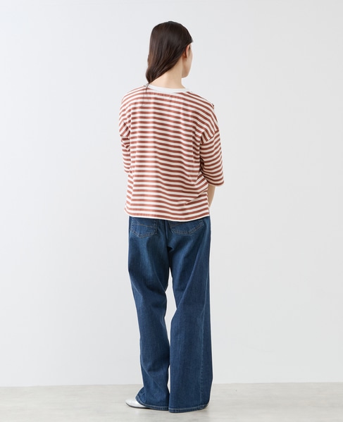 リラックス5分袖Tシャツ 詳細画像 ブラウン 6