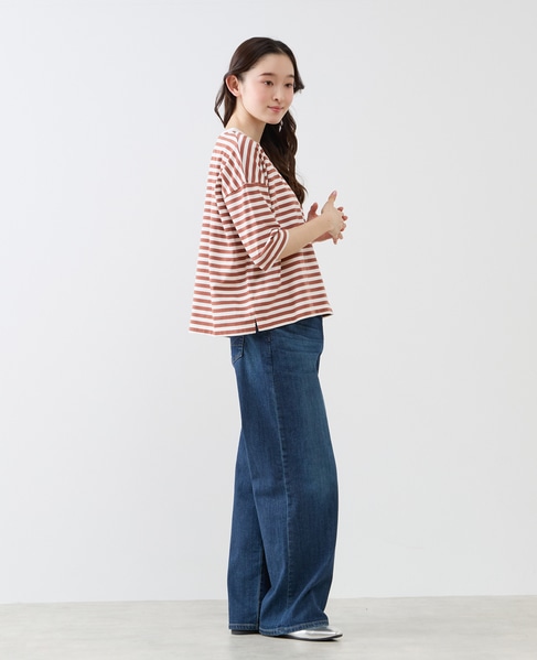 リラックス5分袖Tシャツ 詳細画像 ブラウン 8