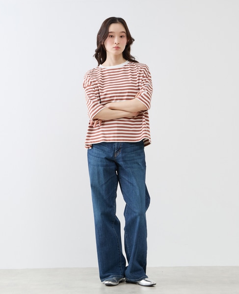 リラックス5分袖Tシャツ 詳細画像 ブラウン 9