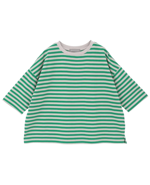 リラックス5分袖Tシャツ 詳細画像 グリーン 12