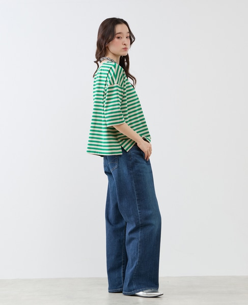 リラックス5分袖Tシャツ 詳細画像 グリーン 9