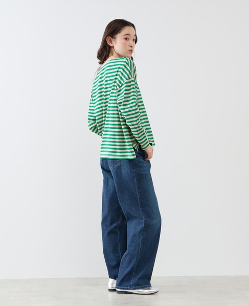 リラックス長袖Tシャツ 詳細画像 グリーン 10