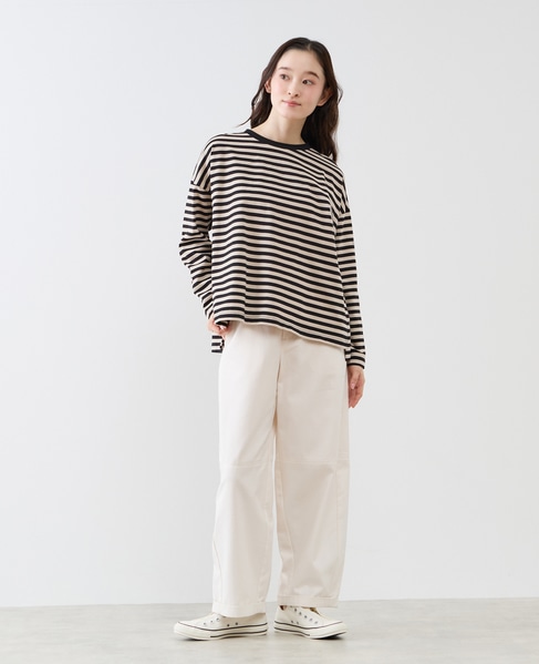 リラックス長袖Tシャツ 詳細画像 ブラック 2