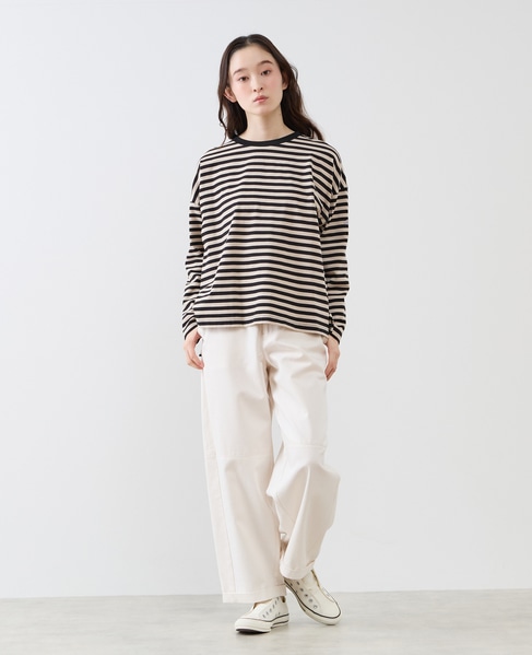 リラックス長袖Tシャツ 詳細画像 ブラック 3