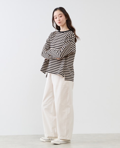 リラックス長袖Tシャツ 詳細画像 ブラック 4