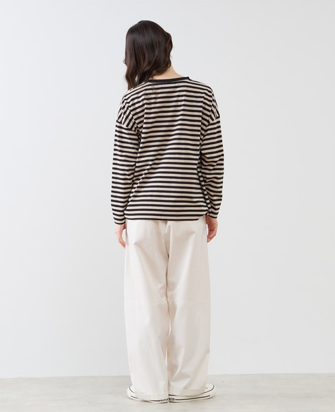 リラックス長袖Tシャツ 詳細画像 ブラック 5