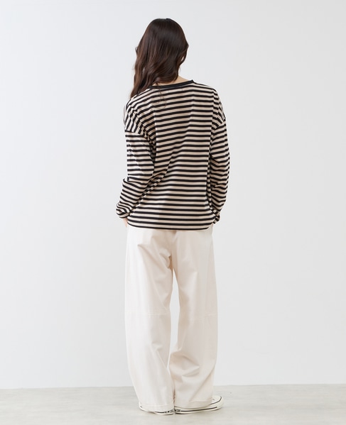 リラックス長袖Tシャツ 詳細画像 ブラック 6