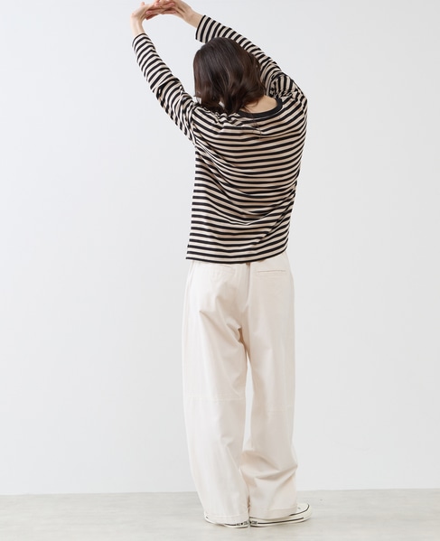 リラックス長袖Tシャツ 詳細画像 ブラック 7