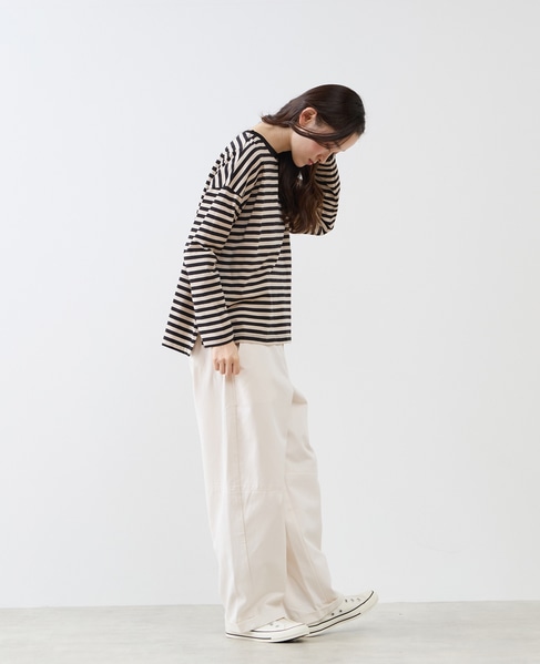 リラックス長袖Tシャツ 詳細画像 ブラック 9