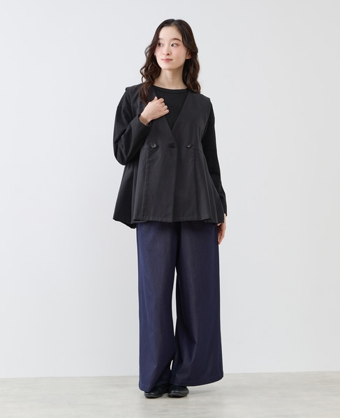 クルーネック長袖Tシャツ 詳細画像 ブラック 3