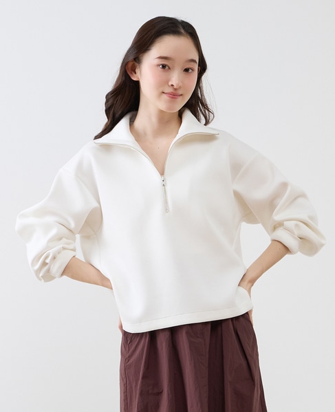 【LOURMARIN】ハーフジッププルオーバー 詳細画像 ホワイト 1