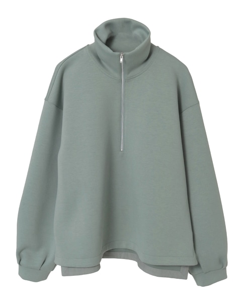 【LOURMARIN】ハーフジッププルオーバー 詳細画像 ミント 8