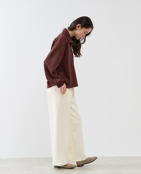 【LOURMARIN】ハーフジッププルオーバー 詳細画像 ブラウン 10