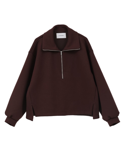 【LOURMARIN】ハーフジッププルオーバー 詳細画像 ブラウン 11