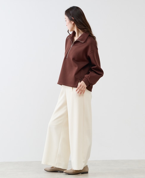 【LOURMARIN】ハーフジッププルオーバー 詳細画像 ブラウン 7