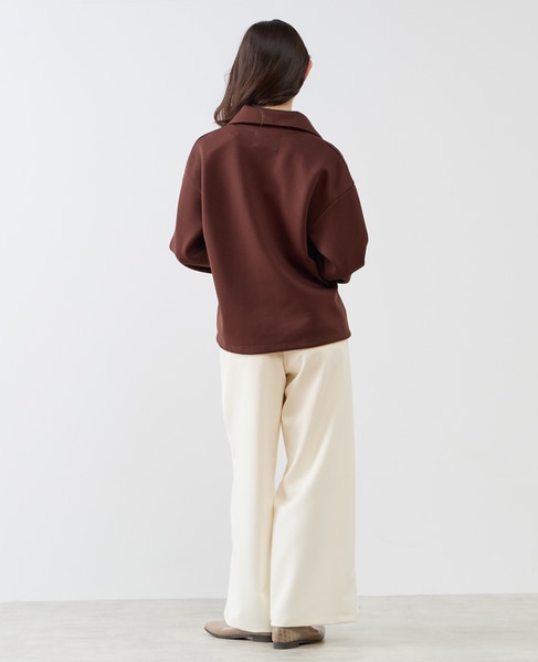 【LOURMARIN】ハーフジッププルオーバー 詳細画像 ブラウン 8