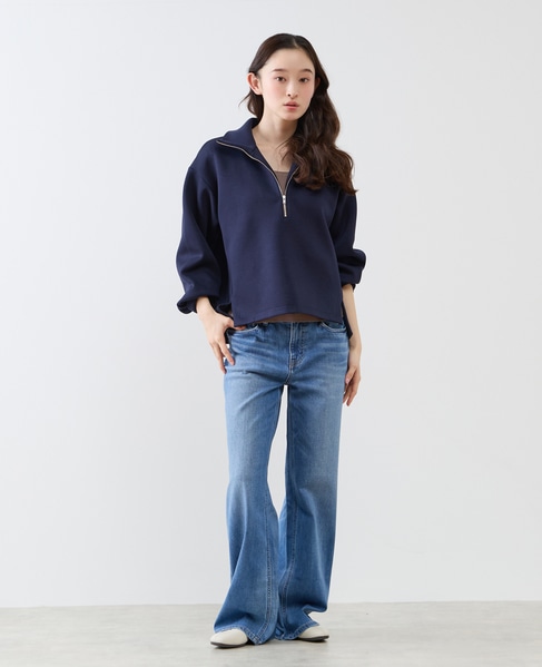 【LOURMARIN】ハーフジッププルオーバー 詳細画像 ネイビー 2