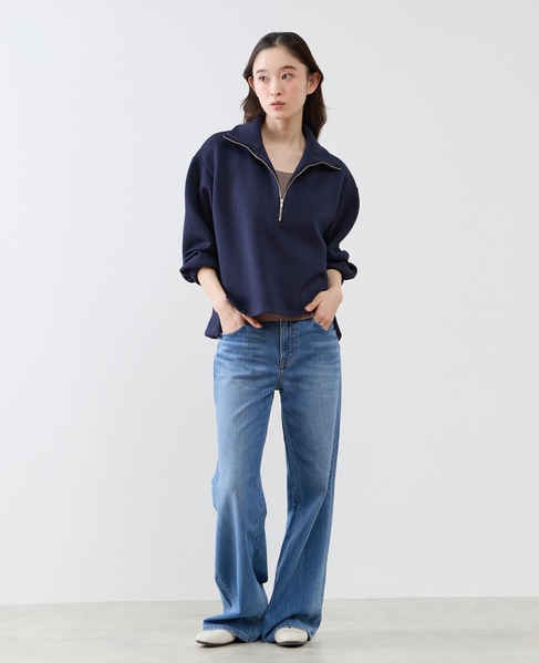 【LOURMARIN】ハーフジッププルオーバー 詳細画像 ネイビー 3