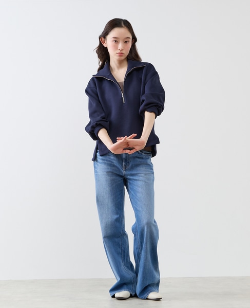 【LOURMARIN】ハーフジッププルオーバー 詳細画像 ネイビー 4