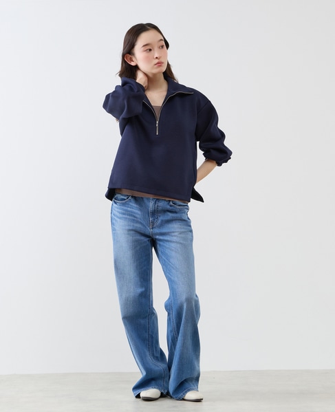 【LOURMARIN】ハーフジッププルオーバー 詳細画像 ネイビー 5