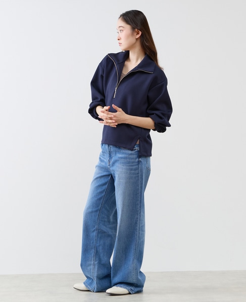 【LOURMARIN】ハーフジッププルオーバー 詳細画像 ネイビー 6