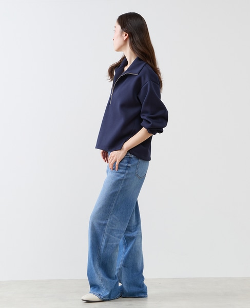 【LOURMARIN】ハーフジッププルオーバー 詳細画像 ネイビー 7