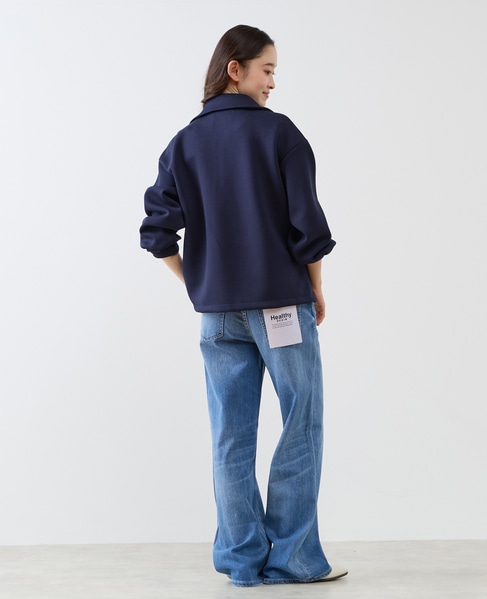 【LOURMARIN】ハーフジッププルオーバー 詳細画像 ネイビー 8