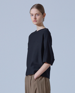 切り替え6分袖プルオーバー