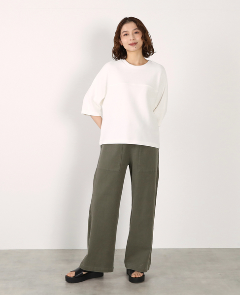 切り替え6分袖プルオーバー 詳細画像 オフホワイト 12