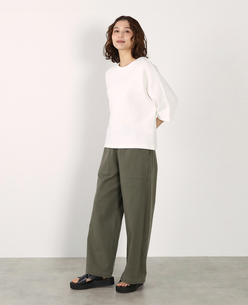 切り替え6分袖プルオーバー 詳細画像 オフホワイト 6