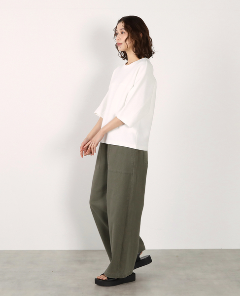 切り替え6分袖プルオーバー 詳細画像 オフホワイト 7