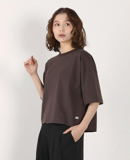 5分袖モックネックTシャツ