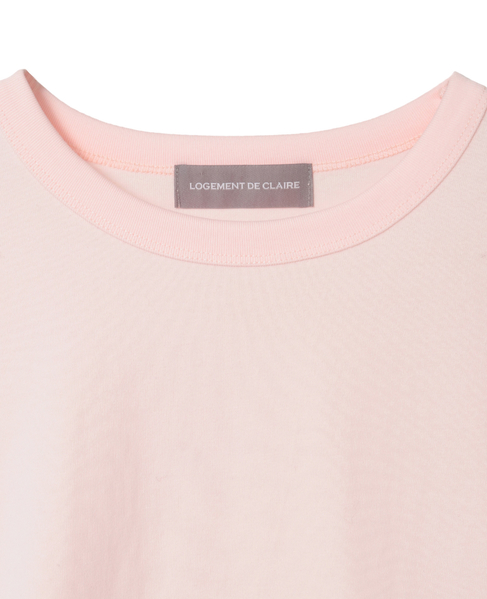 5分袖モックネックTシャツ 詳細画像 ライトピンク 6