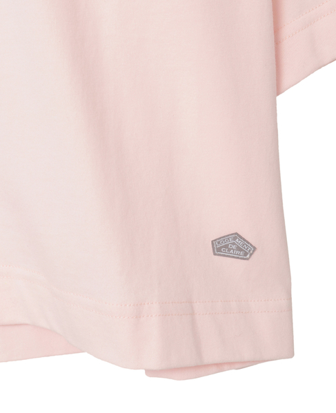 5分袖モックネックTシャツ 詳細画像 ライトピンク 8
