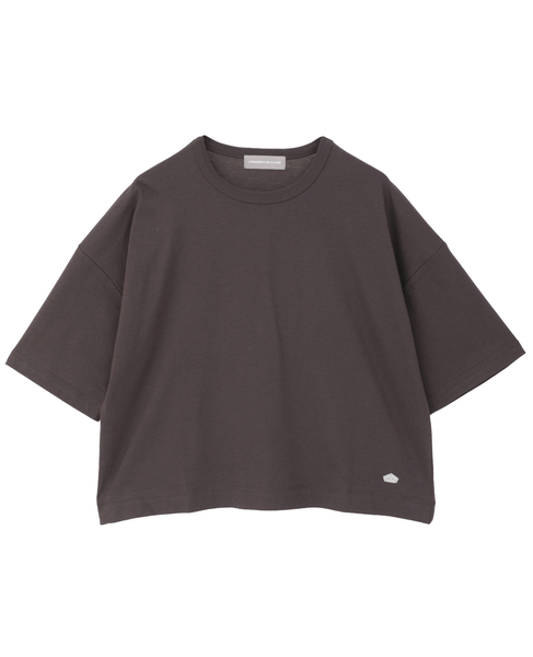 5分袖モックネックTシャツ 詳細画像 ダークブラウン 13