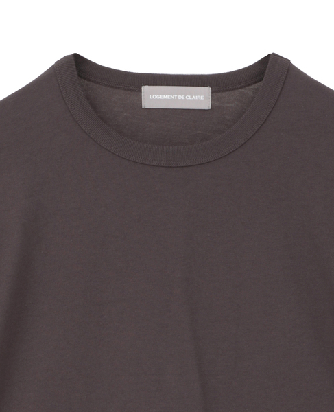 5分袖モックネックTシャツ 詳細画像 ダークブラウン 15