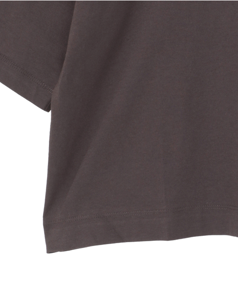 5分袖モックネックTシャツ 詳細画像 ダークブラウン 17
