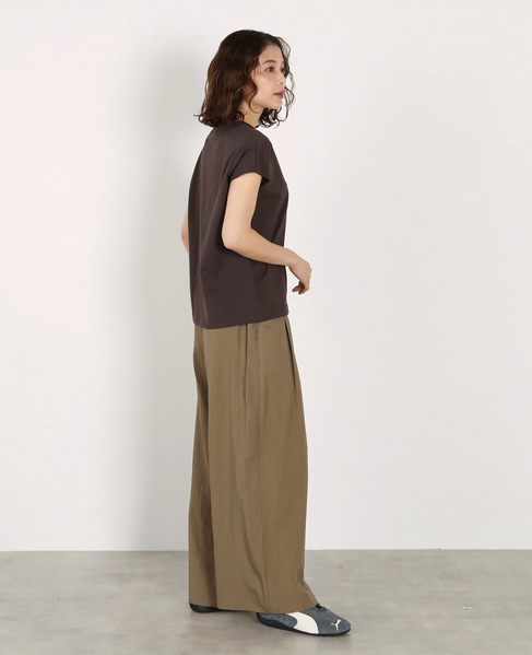 フレンチスリーブTシャツ 詳細画像 ダークブラウン 8