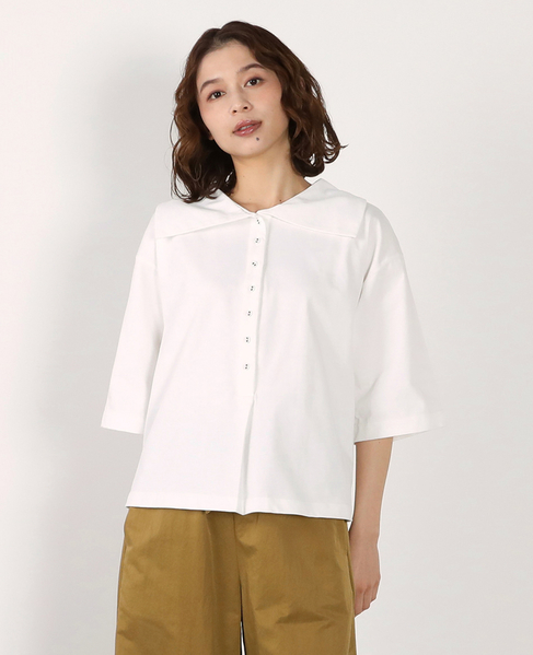 【LOURMARIN】ビックカラープルオーバー 詳細画像 オフホワイト 1