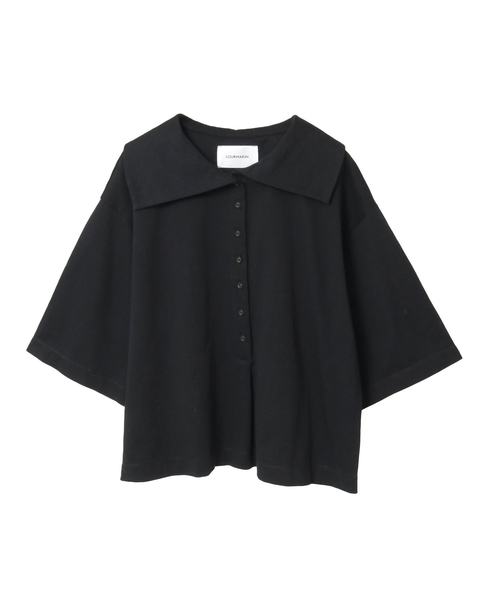 【LOURMARIN】ビックカラープルオーバー 詳細画像 ブラック 12