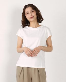 【LOURMARIN】フリル付きフレンチプルオーバー