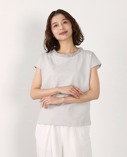 【LOURMARIN】フリル付きフレンチプルオーバー