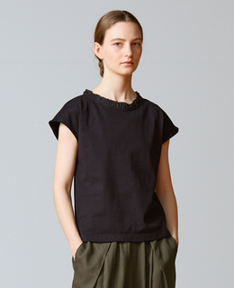 【LOURMARIN】フリル付きフレンチプルオーバー