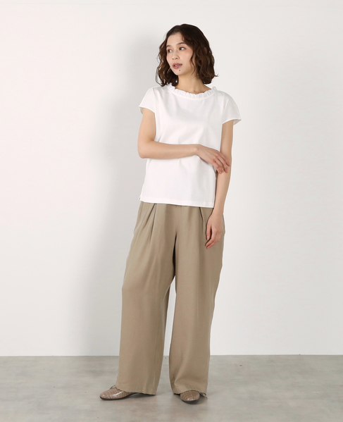 【LOURMARIN】フリル付きフレンチプルオーバー 詳細画像 オフホワイト 3