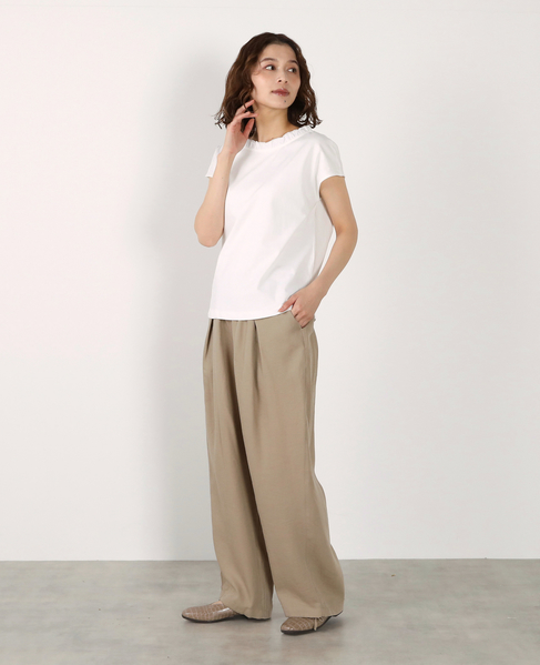 【LOURMARIN】フリル付きフレンチプルオーバー 詳細画像 オフホワイト 5